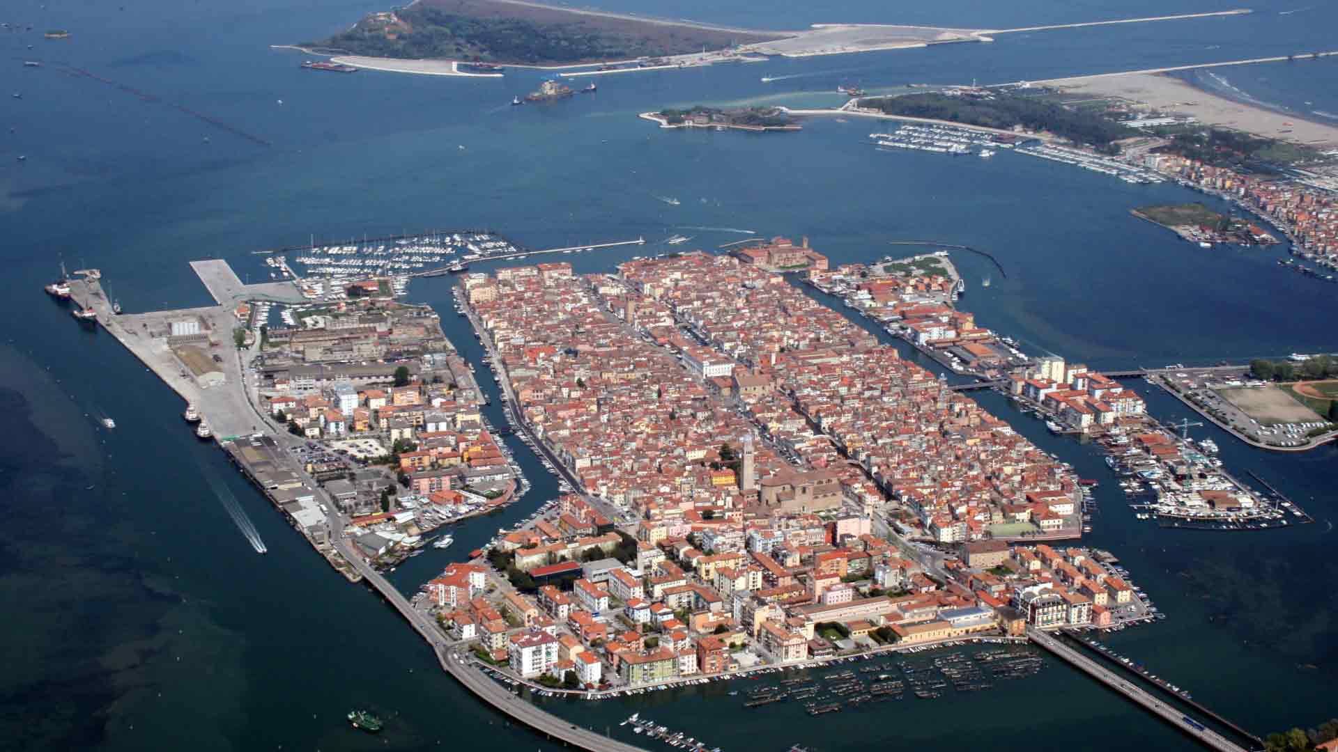 Chioggia dall'alto