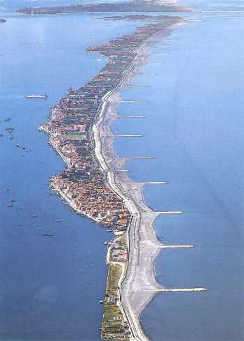 Pellestrina dall'alto